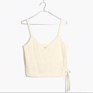Madewell “Chloe” Cropped Wrap Top